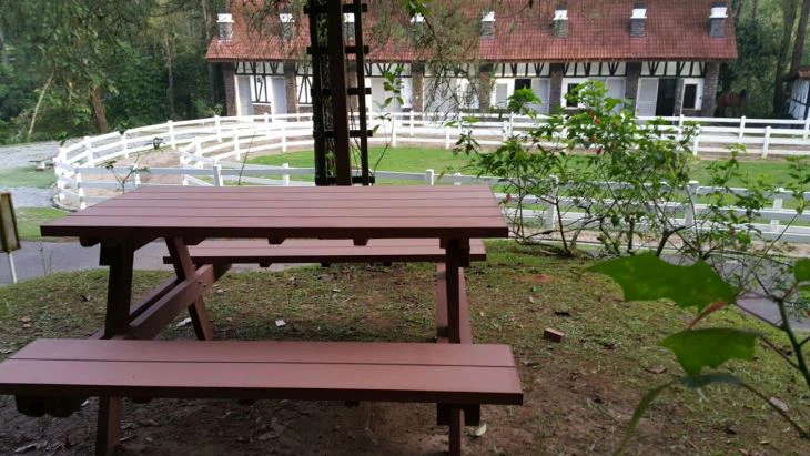 Picnic Table With Composite Detached Benches
