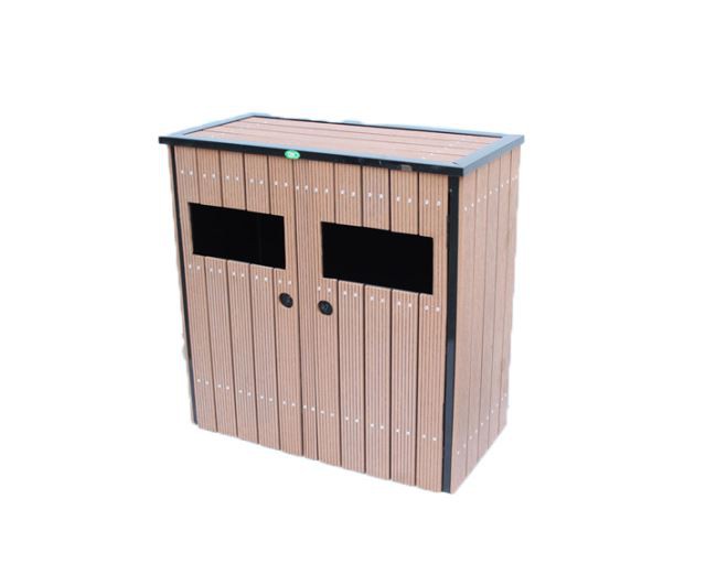 Wood Plastic Composite Garden Trash Can