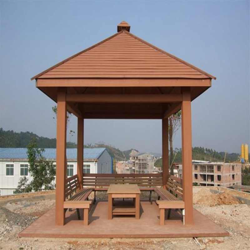 Wood-plastic Gazebo - Poetic And Artistic Meaning In Garden Landscape